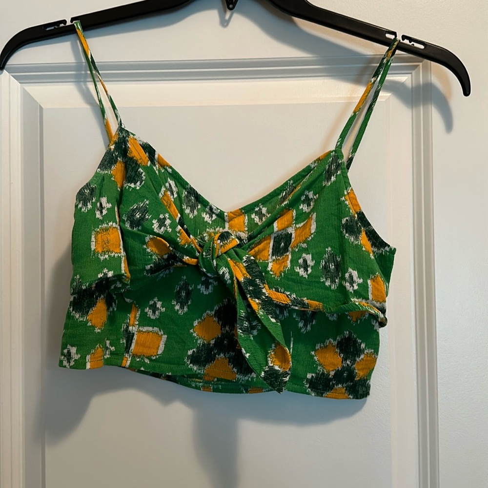 Aerie Crop Top, green, size S